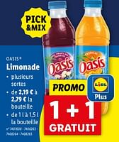 Promotions Limonade - Oasis - Valide de 24/04/2024 à 30/04/2024 chez Lidl