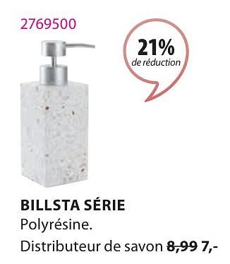 Promotions Billsta distributeur de savon - Produit Maison - Jysk - Valide de 15/04/2024 à 19/05/2024 chez Jysk