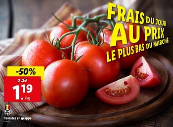 Promoties Tomates en grappe - Huismerk - Lidl - Geldig van 24/04/2024 tot 30/04/2024 bij Lidl