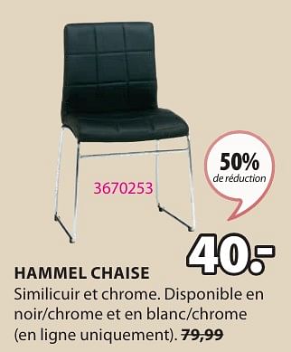 Promotions Hammel chaise - Produit Maison - Jysk - Valide de 15/04/2024 à 19/05/2024 chez Jysk