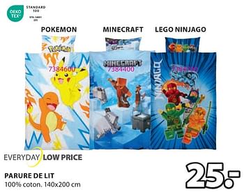 Promoties Parure de lit pokemon - Huismerk - Jysk - Geldig van 15/04/2024 tot 19/05/2024 bij Jysk