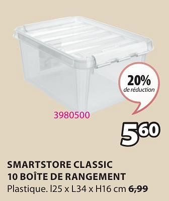 Promoties Smartstore classic 10 boîte de rangement - SmartStore - Geldig van 15/04/2024 tot 19/05/2024 bij Jysk