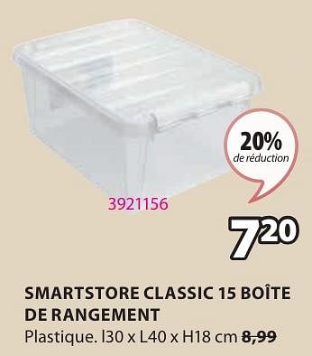 Promotions Smartstore classic 15 boîte de rangement - SmartStore - Valide de 15/04/2024 à 19/05/2024 chez Jysk