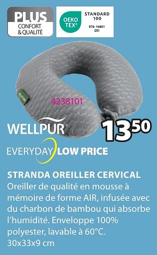 Promoties Stranda oreiller cervical - Wellpur - Geldig van 15/04/2024 tot 19/05/2024 bij Jysk