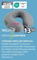 Promotions Stranda oreiller cervical - Wellpur - Valide de 15/04/2024 à 19/05/2024 chez Jysk