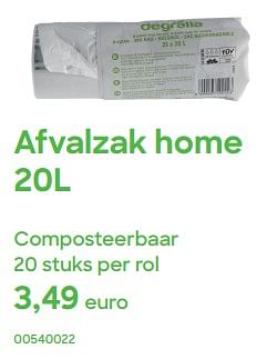 Promotions Afvalzak home composteerbaar - Produit Maison - Ava - Valide de 01/04/2024 à 31/07/2024 chez Ava