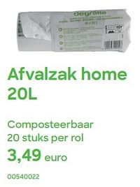 Afvalzak home composteerbaar-Huismerk - Ava