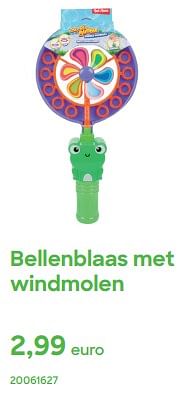 Promotions Bellenblaas met windmolen - Produit Maison - Ava - Valide de 01/04/2024 à 31/07/2024 chez Ava