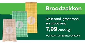 Promotions Broodzakken - Produit Maison - Ava - Valide de 01/04/2024 à 31/07/2024 chez Ava