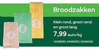 Promoties Broodzakken - Huismerk - Ava - Geldig van 01/04/2024 tot 31/07/2024 bij Ava