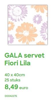 Promotions Gala servet fiori lila - Gala - Valide de 01/04/2024 à 31/07/2024 chez Ava
