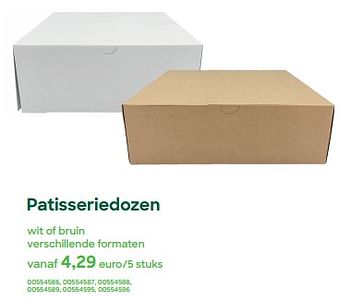 Promoties Patisseriedozen - Huismerk - Ava - Geldig van 01/04/2024 tot 31/07/2024 bij Ava