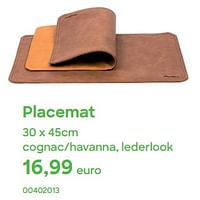 Promoties Placemat - Huismerk - Ava - Geldig van 01/04/2024 tot 31/07/2024 bij Ava