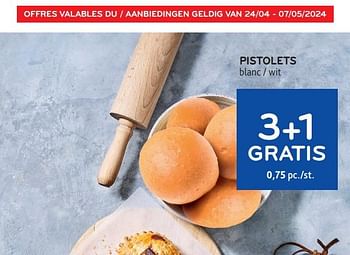 Promoties Pistolets 3+1 gratis - Huismerk - Alvo - Geldig van 24/04/2024 tot 07/05/2024 bij Alvo
