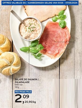 Promoties Salade de saumon belle-vue - Belle-vue - Geldig van 24/04/2024 tot 07/05/2024 bij Alvo