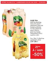 Promotions Fuze tea 2ième à -50% - FuzeTea - Valide de 24/04/2024 à 07/05/2024 chez Alvo