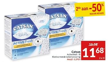 Promotions Catsan active fresh - Catsan - Valide de 23/04/2024 à 28/04/2024 chez Intermarche