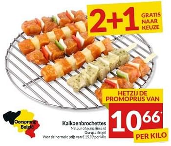 Promoties Kalkoenbrochettes - Huismerk - Intermarche - Geldig van 23/04/2024 tot 28/04/2024 bij Intermarche