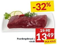 Promoties Paardengebraad of steak - Huismerk - Intermarche - Geldig van 23/04/2024 tot 28/04/2024 bij Intermarche