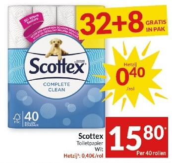 Promoties Scottex toiletpapier wit - Scottex - Geldig van 23/04/2024 tot 28/04/2024 bij Intermarche