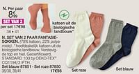 Set van 2 paar fantasie- sokken-Huismerk - Damart