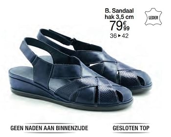 Promoties Sandaal - Huismerk - Damart - Geldig van 01/04/2024 tot 30/06/2024 bij Damart