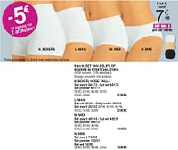 Promoties Set van 2 slips of boxers in stretchkatoen mini - Huismerk - Damart - Geldig van 01/04/2024 tot 30/06/2024 bij Damart