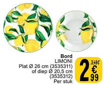 Promoties Bord limon - Huismerk - Cora - Geldig van 23/04/2024 tot 06/05/2024 bij Cora