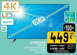 Samsung led tv ue55au7020kxxn