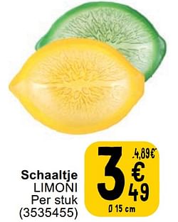 Schaaltje limoni
