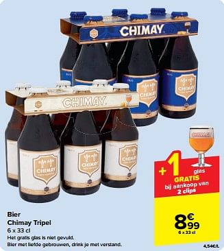Promotions Bier chimay tripel - Chimay - Valide de 24/04/2024 à 30/04/2024 chez Carrefour