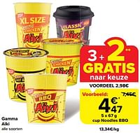 Promoties Cup noodles bbq - Aiki - Geldig van 24/04/2024 tot 30/04/2024 bij Carrefour