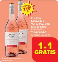 Promoties Frankrijk languedoc vin de pays d`oc maison castel rosé - Rosé wijnen - Geldig van 24/04/2024 tot 30/04/2024 bij Carrefour