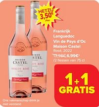 Frankrijk languedoc vin de pays d`oc maison castel rosé-Rosé wijnen