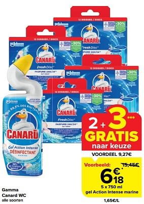 Promoties Gel action intense marine - Canard WC - Geldig van 24/04/2024 tot 30/04/2024 bij Carrefour