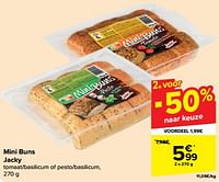 Promoties Mini buns jacky - Jacky - Geldig van 24/04/2024 tot 30/04/2024 bij Carrefour