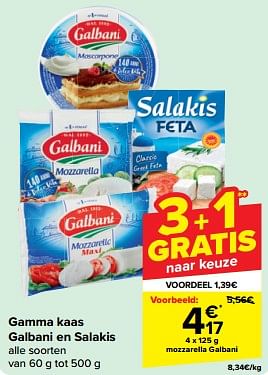 Promotions Mozzarella galbani - Galbani - Valide de 24/04/2024 à 30/04/2024 chez Carrefour