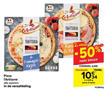 Promotions Pizza l`artisane - L'Artisane - Valide de 24/04/2024 à 30/04/2024 chez Carrefour