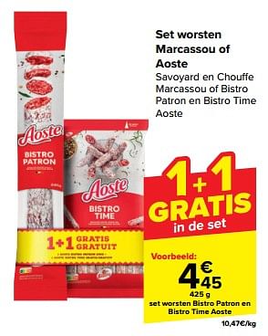 Promotions Set worsten marcassou of aoste - Aoste - Valide de 24/04/2024 à 30/04/2024 chez Carrefour