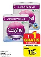 Promoties Toiletpapier cosynel - Cosynel - Geldig van 24/04/2024 tot 30/04/2024 bij Carrefour