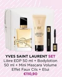 Yves saint laurent set libre edp + bodylotion + mini mascara volume effet faux cils + etul-Yves Saint Laurent
