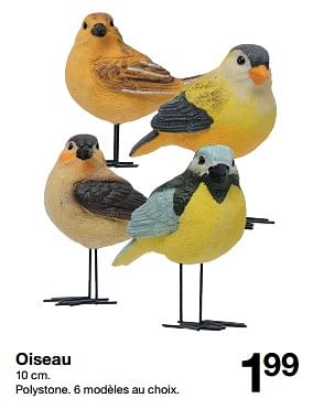 Promotions Oiseau - Produit maison - Zeeman  - Valide de 20/04/2024 à 26/04/2024 chez Zeeman