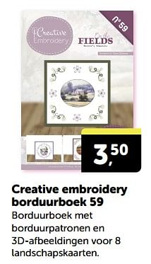 Promotions Creative embroidery borduurboek 59 - Produit Maison - Boekenvoordeel - Valide de 20/04/2024 à 28/04/2024 chez BoekenVoordeel