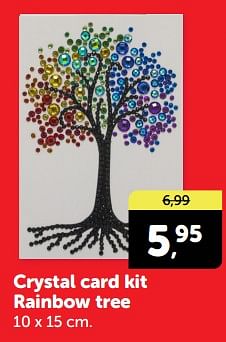 Promoties Crystal card kit rainbow tree - Crystal Card Kit - Geldig van 20/04/2024 tot 28/04/2024 bij BoekenVoordeel