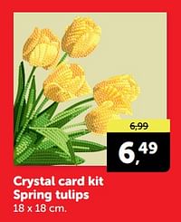 Crystal card kit spring tulips-Crystal Card Kit