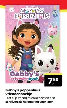 Promoties Gabby`s poppenhuis vriendenboekje - Huismerk - Boekenvoordeel - Geldig van 20/04/2024 tot 28/04/2024 bij BoekenVoordeel