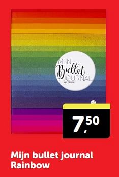 Promotions Mijn bullet journal rainbow - Produit Maison - Boekenvoordeel - Valide de 20/04/2024 à 28/04/2024 chez BoekenVoordeel