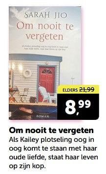 Promoties Om nooit te vergeten - Huismerk - Boekenvoordeel - Geldig van 20/04/2024 tot 28/04/2024 bij BoekenVoordeel
