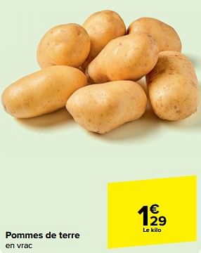 Promotions Pommes de terre - Produit maison - Carrefour  - Valide de 24/04/2024 à 30/04/2024 chez Carrefour