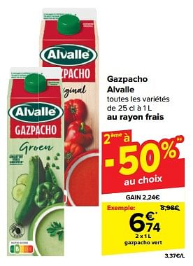 Promoties Gazpacho alvalle - Alvalle - Geldig van 24/04/2024 tot 30/04/2024 bij Carrefour